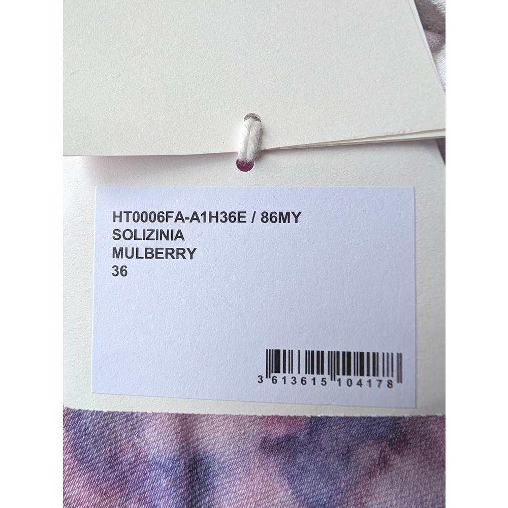 NWT Isabel Marant‎ Etoile Solizinia Tie Dye Peplum Corset Top Mulberry Size 36 - Picture 8 of 10